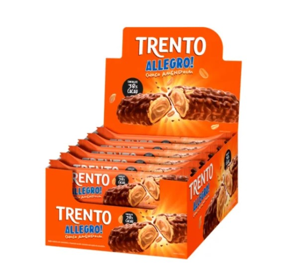 DOCE - CHOCOLATE TRENTO ALLEGRO CHOCOLATE C/ AMENDOIM - 560g