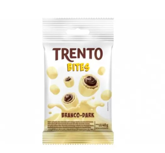 DOCE - CHOCOLATE TRENTO BITES BRANCO DARK 40g